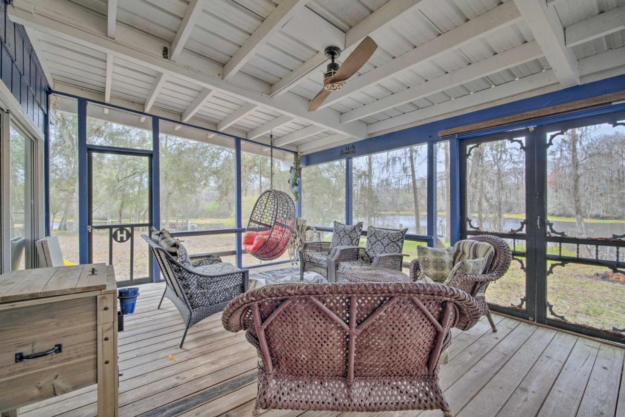 Unplugged Withlacoochee Riverfront Retreat! Bushnell Eksteriør billede