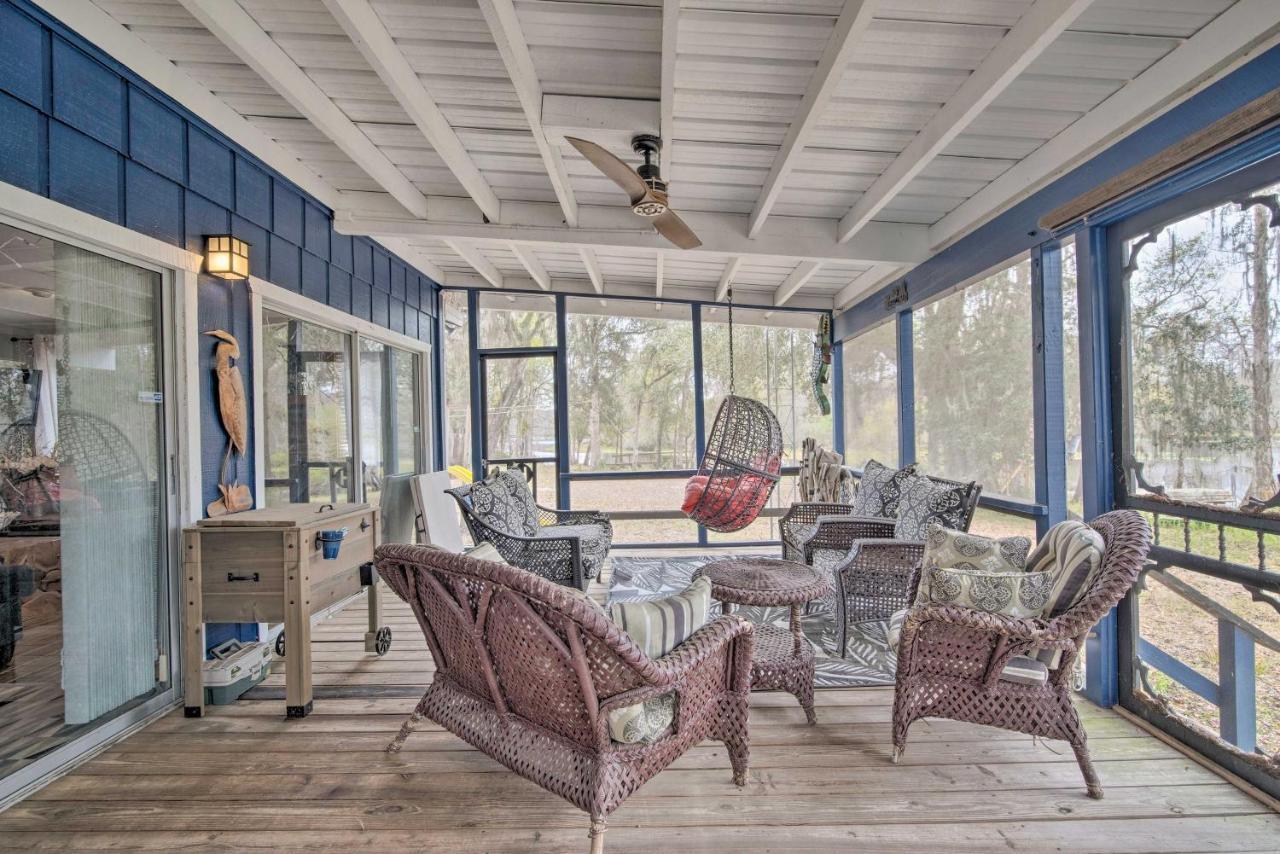 Unplugged Withlacoochee Riverfront Retreat! Bushnell Eksteriør billede